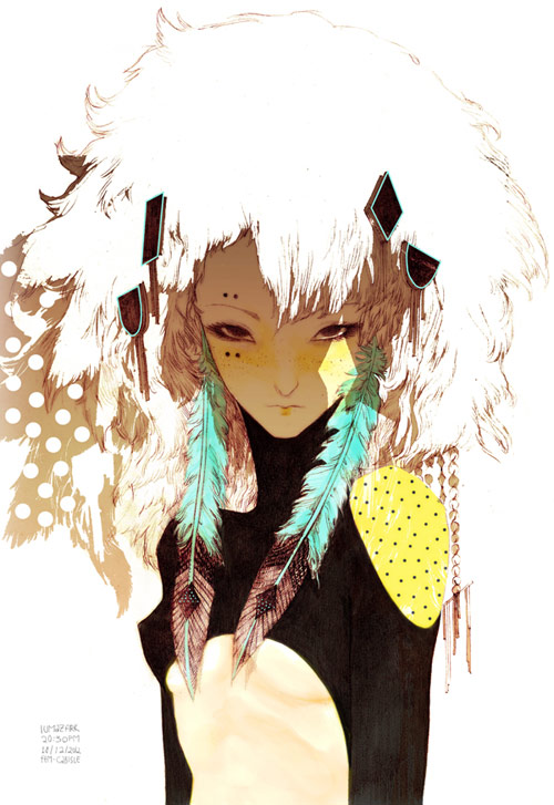 Drawings by artist illustrator Gabriel Iumazark