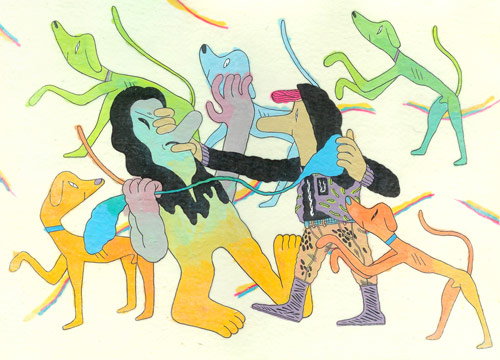 Drawings by artist Patrick Kyle