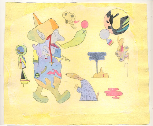 Drawings by artist Patrick Kyle