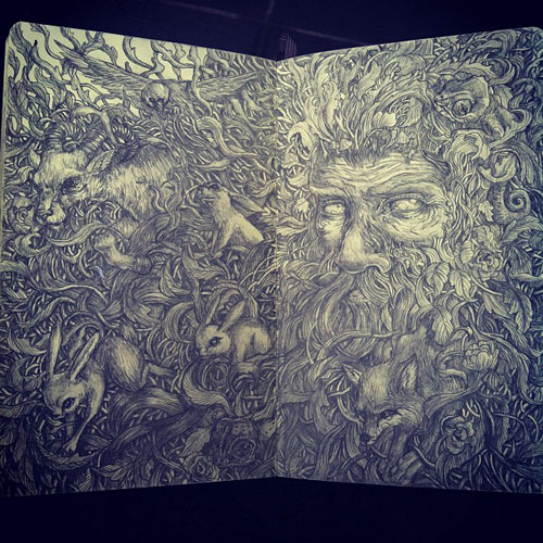 Artist illustrator Sam Yong