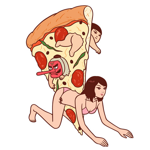 Drawings by artist Kimiaki Yaegashi aka Okimi