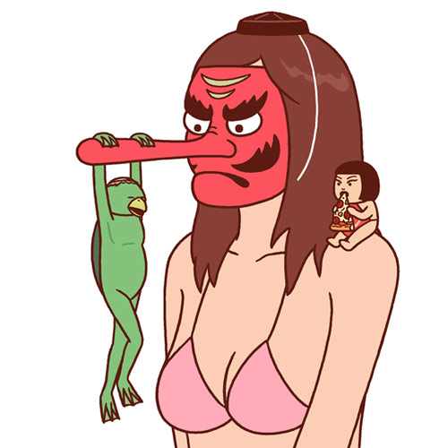 Drawings by artist Kimiaki Yaegashi aka Okimi