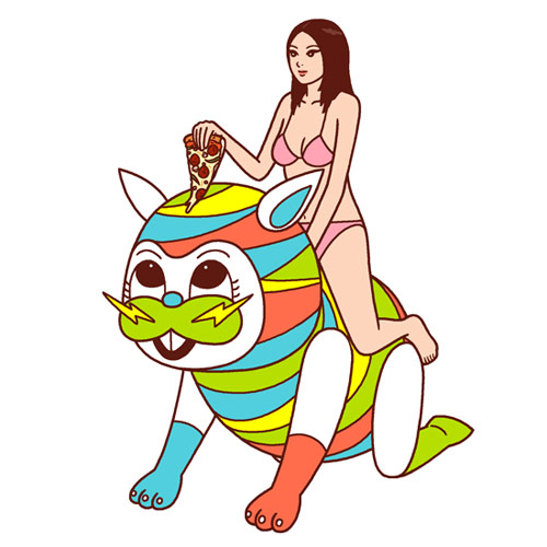 Drawings by artist Kimiaki Yaegashi aka Okimi