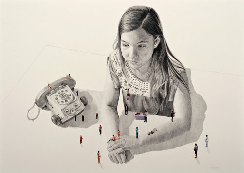 Drawings by artist Alejandrina Herrera