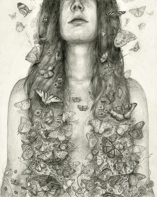 Drawings by artist T. Dylan Moore