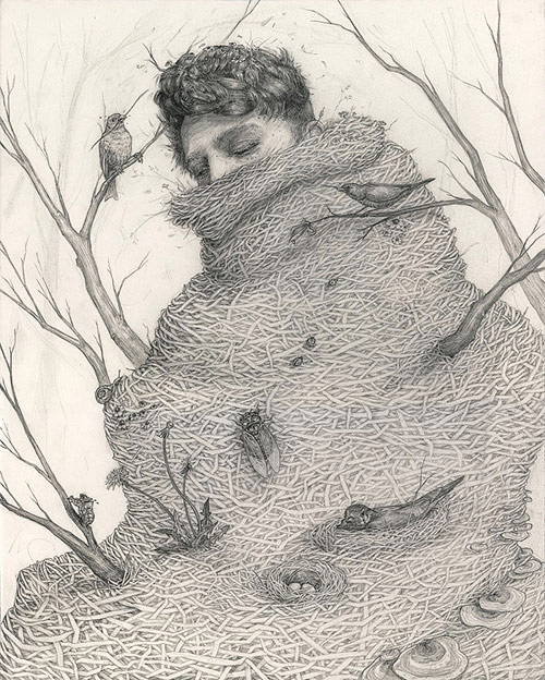 Drawings by artist T. Dylan Moore