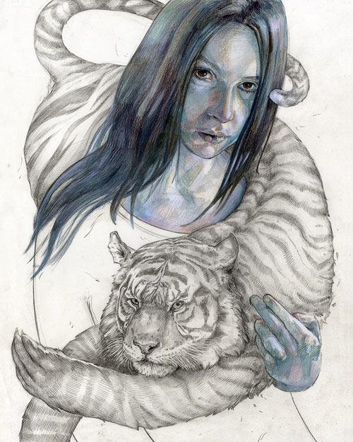 Drawings by artist T. Dylan Moore