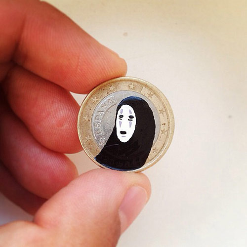 Tales You Lose Coin Paintings by Artist Andre Levy
