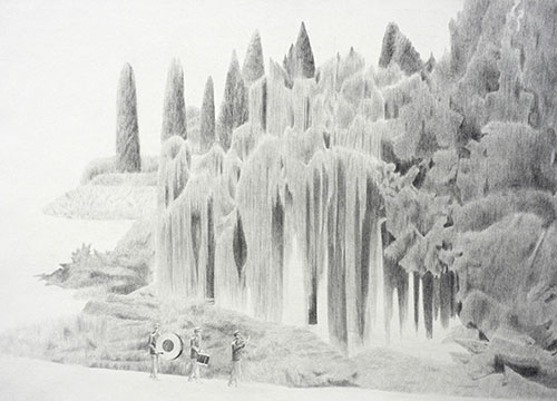 artist Duckhoon Gim drawing illustrations