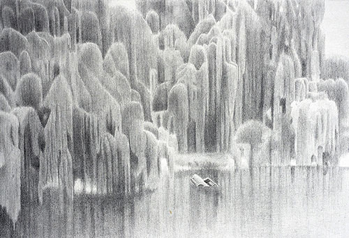 artist Duckhoon Gim drawing illustrations