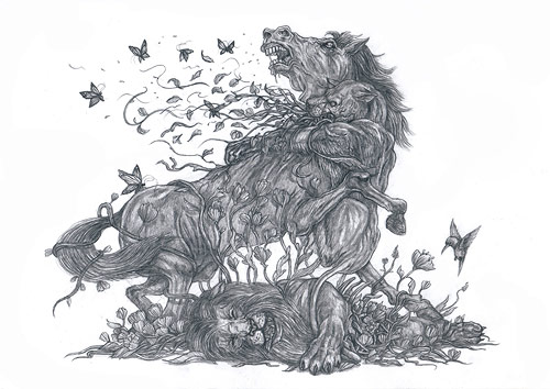 Artist Sam Yong drawings