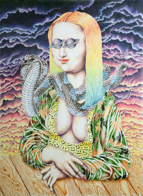 Drawings by artist Cahill Wessel