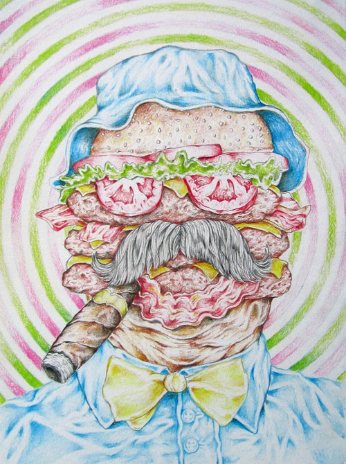 Drawings by artist Cahill Wessel