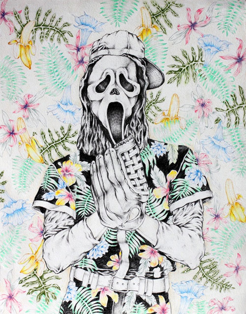 Drawings by artist Cahill Wessel