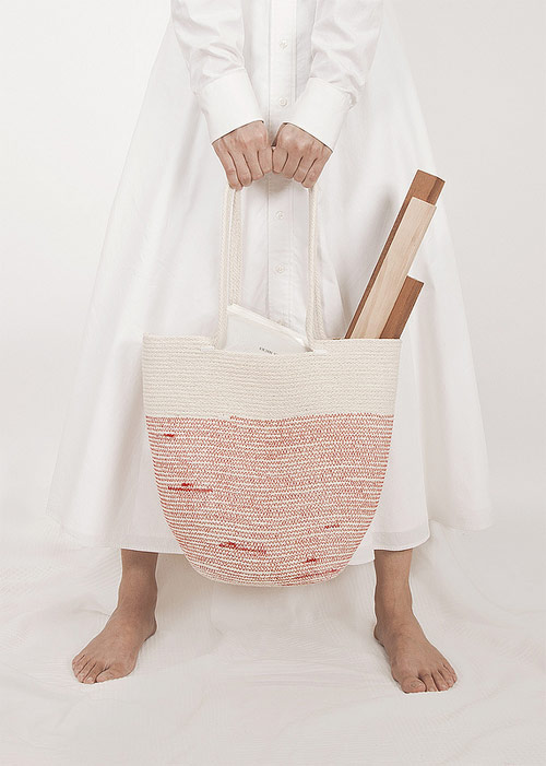 Bags by artist Doug Johnston