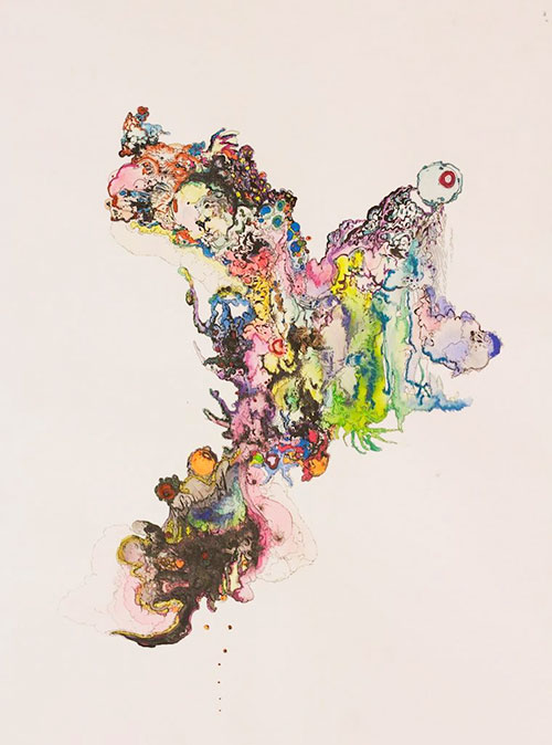 Ürikmäd × Robert Jung mixed media collaboration