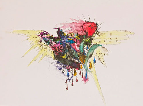 Ürikmäd × Robert Jung mixed media collaboration