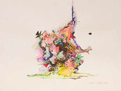 Ürikmäd × Robert Jung mixed media collaboration