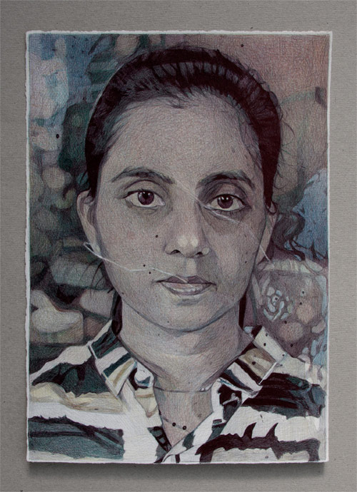 Ballpoint Pen Drawings by artist Boo Saville