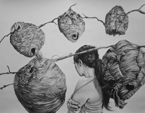 Drawings by artist Hannah Scott
