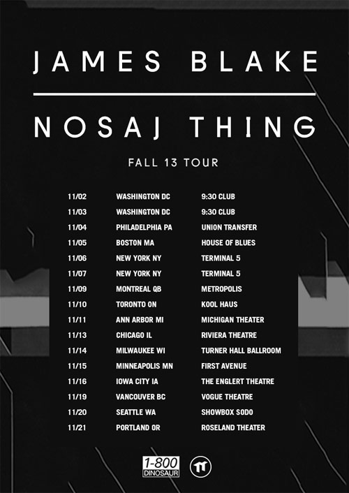 James Blake + Nosaj Thing / Concert Ticket Giveaway