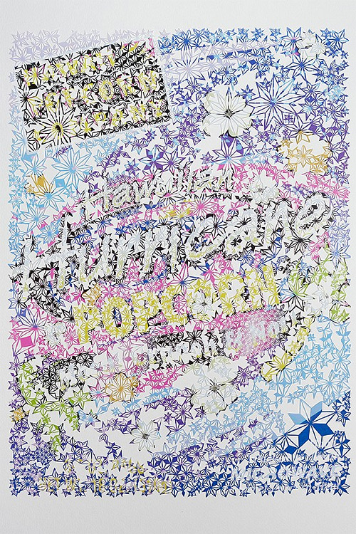 Beautiful hand cut photographs by Hawaiian artist Jared Yamanuha