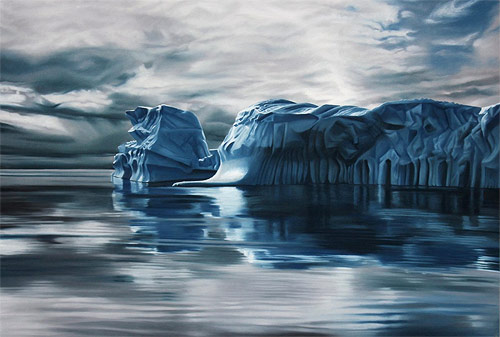 pastel drawings of greenland chasing light by artist zaria forman-forman_09