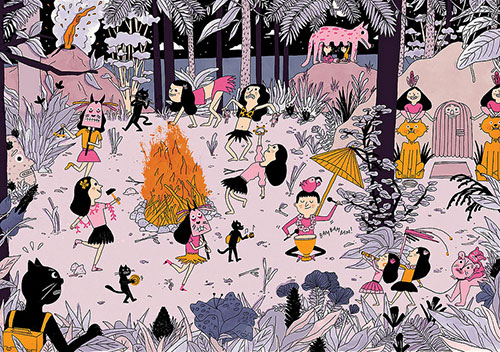 vintage inspired illustrations Astrid Ysk­out