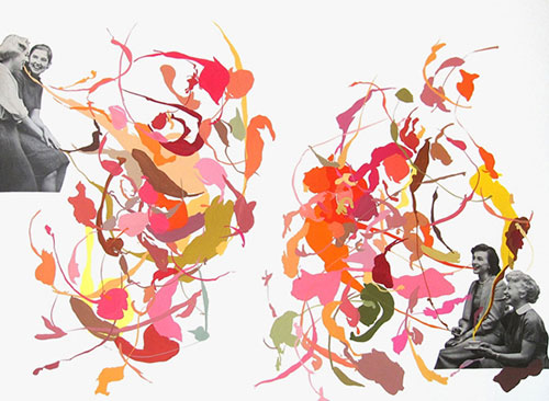 mixed media collage by san francisco artist Elizabeth Amento