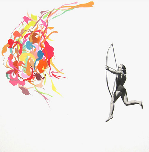 mixed media collage by san francisco artist Elizabeth Amento