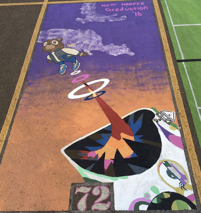 High School Seniors Paint Their Own Parking Spots – BOOOOOOOM! – CREATE