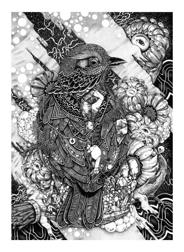 India ink artwork disneyfas