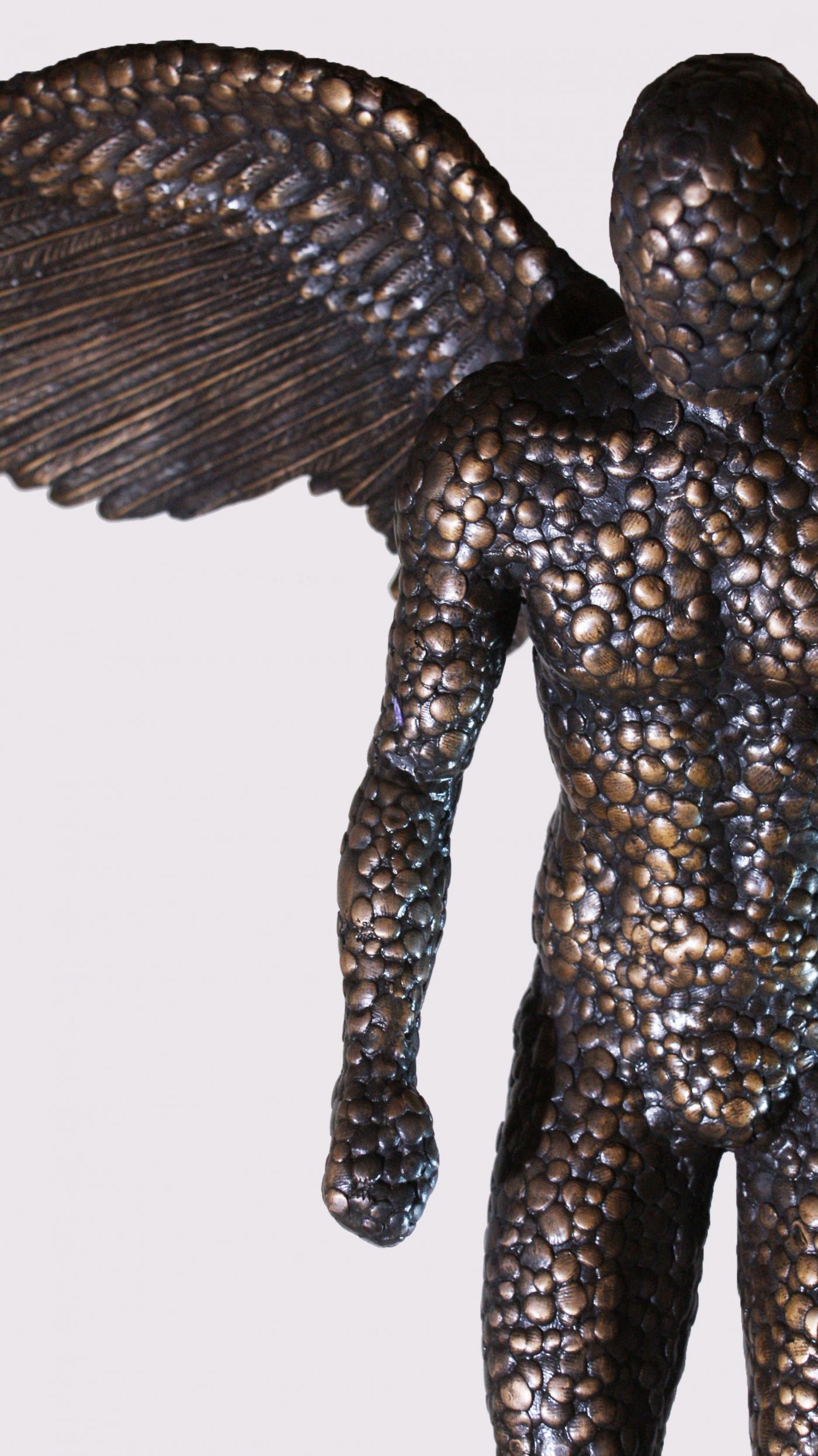 Faceless Angel, bronze with marble base, 3 editions, 2018 BOOOOOOOM! CREATE * INSPIRE